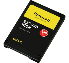 Slika izdelka: Disk SSD 6,4cm (2,5") SATA3 240GB Intenso High Performance 2,5" 520/500MB/ (3813440)