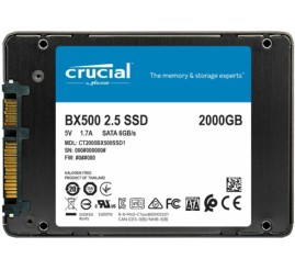 Slika izdelka: Disk SSD 6,4cm (2,5") SATA3 2TB Crucial BX500 2,5" 540/500MB/s (CT2000BX500SSD1)