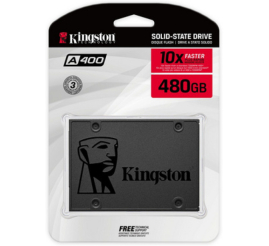 Slika izdelka: Disk SSD 6,4cm (2,5") SATA3 480GB Kingston SA400 2,5" 500/450MB/s (SA400S37/480G)