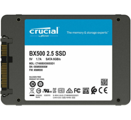 Slika izdelka: Disk SSD 6,4cm (2,5") SATA3 500GB Crucial BX500 2,5" 550/500MB/s (CT500BX500SSD1)