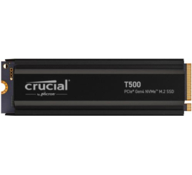 Slika izdelka: Disk SSD M.2 NVMe PCIe 4.0 1TB Crucial T500 s hladilnikom 2280 7300/6900MB/s (CT1000T500SSD5)