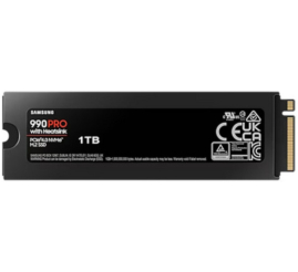 Slika izdelka: Disk SSD M.2 NVMe PCIe 4.0 1TB Samsung 990 PRO MLC TCG Opal 2.0 s hla 2280 7450/6900MB/s s hladilnikom (MZ-V9P1T0CW)