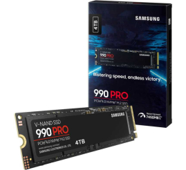 Slika izdelka: Disk SSD M.2 NVMe PCIe 4.0 4TB Samsung 990 PRO 2280 7450/6900MB/s (MZ-V9P4T0BW)