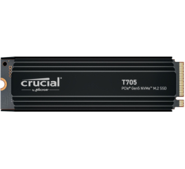 Slika izdelka: Disk SSD M.2 NVMe PCIe 5.0 4TB Crucial T705 2280 14100/12600MB/s s hladilnikom (CT4000T705SSD5)