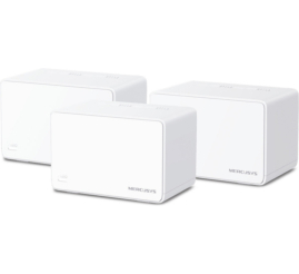 Slika izdelka: Dostopna točka MERCUSYS Halo H80X WiFi6 802.11ax AX3000 2402Mbit/s 3xRJ45 Dualband MESH MU-MIMO 1x notranja antena (Halo H80X(3-pack))
