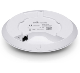Slika izdelka: Dostopna točka Ubiquiti Wave 2 WiFi5 802.11ac 1733Mb/s Dualband MU-MIMO PoE 1x notranja antena (UAP-NANOHD-3)