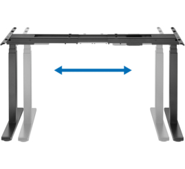 Slika izdelka: Dvižno podnožje za mizo Logilink električno 620-1280mm črna (EO0051)