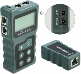 Slika izdelka: ETH LAN tester omrežja Delock RJ45, POE, DC digitalni 63110