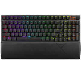 Slika izdelka: Gaming Tipkovnica brezžična, USB Asus ROG Strix Scope II 96 US | črna RGB (90MP037A-BKUA01)