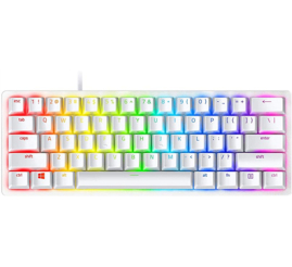 Slika izdelka: Gaming Tipkovnica Žična Razer Huntsman Mini Mercury US international | SLO gravura bela RGB Linear Optic Switch (RZ03-03390400-R3M1)