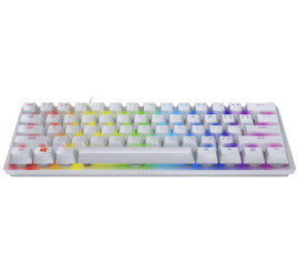 Slika izdelka: Gaming Tipkovnica Žična Razer Huntsman Mini Mercury US international | SLO gravura bela RGB Linear Optic Switch (RZ03-03390400-R3M1)