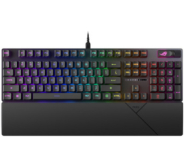 Slika izdelka: Gaming Tipkovnica Žična USB-C/A Asus ROG Strix Scope II RX UK | črna RGB (90MP0350-BKEA01)