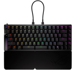 Slika izdelka: Gaming Tipkovnica Žična USB-C/A Asus ROG Falcata HFX V2 Analog US | črna RGB (90MP043H-BKUA20)