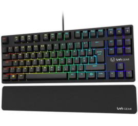 Slika izdelka: Gaming Tipkovnica Žična UVI PRIDE Mini SLO | Slovenski nabor znakov črna RGB (UVIPRIDEM)