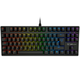 Slika izdelka: Gaming Tipkovnica Žična UVI PRIDE Mini SLO | Slovenski nabor znakov črna RGB (UVIPRIDEM)