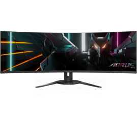 Slika izdelka: GIGABYTE AORUS CO49DQ 49 OLED DQHD ukrivljen monitor, 5120 x 1440, 0.03ms, 144Hz, zvočniki