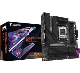Slika izdelka: GIGABYTE B650M AORUS ELITE, DDR5, SATA3, USB3.2Gen2x2, DP, 2.5GbE, AM5 mATX