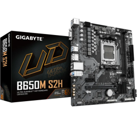 Slika izdelka: GIGABYTE B650M S2H, DDR5, SATA3, USB3.2Gen1, DP, AM5 mATX