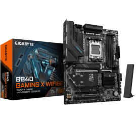Slika izdelka: GIGABYTE B840 GAMING X WIFI6E, DDR5, SATA3, USB3.2Gen2, DP, 2.5GbE, Wi-Fi 6E, AM5 ATX
