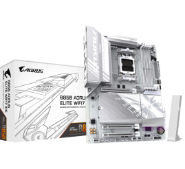 Slika izdelka: GIGABYTE B850 AORUS ELITE WIFI7 ICE, DDR5, SATA3, USB3.2Gen2x2, DP, 2.5GbE, WiFi 7, AM5 ATX
