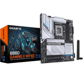 Slika izdelka: GIGABYTE B860 GAMING X WIFI6E, DDR5, SATA3, USB4, DP, WiFi 6E, LGA1851 ATX