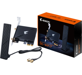 Slika izdelka: GIGABYTE GC-WIFI7 2Tx2R a/b/g/n/ac/ax/be Tri Band WIFI 7 + BLUETOOTH 5.3 PCI-E kartica