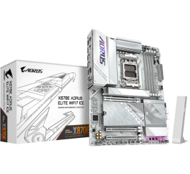 Slika izdelka: GIGABYTE X870E AORUS ELITE WIFI7 ICE, DDR5, SATA3, USB4, DP, 2.5GbE, WiFi 7, AM5 ATX