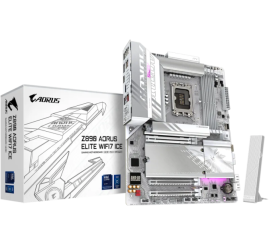 Slika izdelka: GIGABYTE Z890 AORUS ELITE WIFI7 ICE, DDR5, SATA3, USB4, DP, 2.5GbE, WIFI 7, LGA1851 ATX
