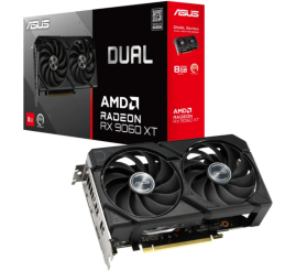 Slika izdelka: Grafična kartica AMD RX9060 XT Asus Dual - 8GB GDDR6  | 1xHDMI 2.1b 2xDisplayport 2.1a (90YV0MI1-M0NA00)