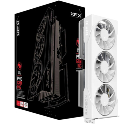 Slika izdelka: Grafična kartica AMD RX9060 XT XFX Swift OC Edition Bela - 16GB GDDR6  | 1xHDMI 2.1 2xDisplayport 2.1 (RX-96TS316W7)