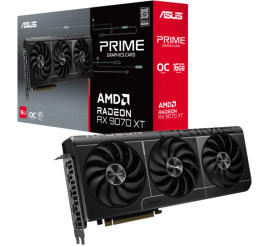 Slika izdelka: Grafična kartica AMD RX9070 XT Asus Prime OC Edition - 16GB GDDR6  | 1xHDMI 2.1a 3xDisplayport 1.4a (90YV0L71-M0NA00)