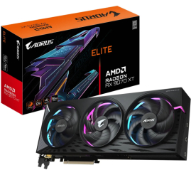 Slika izdelka: Grafična kartica AMD RX9070 XT GigaByte AORUS Elite - 16GB GDDR6  | 2xDisplayport 1.4a 2xHDMI 2.1 (GV-R9070XTAORUS E-16GD)