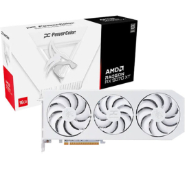Slika izdelka: Grafična kartica AMD RX9070 XT PowerColor Hellhound Spectral Bela - 16GB GDDR6  | 1xHDMI 2.1 3xDisplayport 2.1a (RX9070XT 16G-L/OC/WHITE)