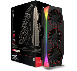 Slika izdelka: Grafična kartica AMD RX9070 XT XFX Magnetic Air Edition - 16GB GDDR6  | 1xHDMI 2.1 3xDisplayport 2.1 (RX-97TMARGB9)