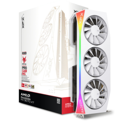 Slika izdelka: Grafična kartica AMD RX9070 XT XFX Magnetic Air Edition bela - 16GB GDDR6  | 1xHDMI 2.1 3xDisplayport 2.1 (RX-97TMARGW9)
