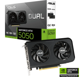 Slika izdelka: Grafična kartica ASUS Dual GeForce RTX 5050 OC, 8GB GDDR6, PCI-E 5.0 DUAL-RTX5050-O8G