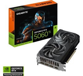 Slika izdelka: Grafična kartica GIGABYTE GeForce RTX 5060 Ti Windforce MAX OC 16G, 16GB GDDR7, PCI-E 5.0