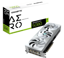 Slika izdelka: Grafična kartica GIGABYTE GeForce RTX 5080 AERO OC 16G, 16GB GDDR7, PCI-E 5.0
