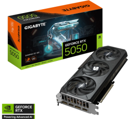 Slika izdelka: Grafična kartica GIGABYTE GeForce RTX 5050 Gaming OC 8G, 8GB GDDR6, PCI-E 5.0