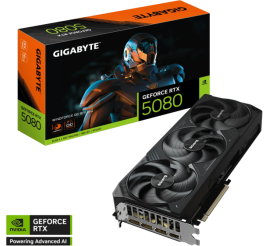 Slika izdelka: Grafična kartica GIGABYTE GeForce RTX 5080 WINDFORCE 16G, 16GB GDDR7, PCI-E 5.0