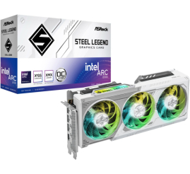 Slika izdelka: Grafična kartica Intel Arc B580 Asrock Steel Legend OC bela - 12GB GDDR6  | 1xHDMI 2.1 3xDisplayport 2.1 (90-GA5CZZ-00UANF)