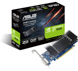 Slika izdelka: Grafična kartica nVidia GT1030 Asus GT1030-2G-BRK - 2GB DDR5 - low profile silent (90YV0AT0-M0NA00)