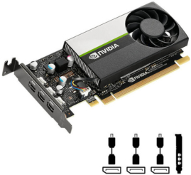 Slika izdelka: Grafična kartica T400 PNY Low profile - 4GB GDDR6  | 3xmDP (VCNT400-4GB-PB)