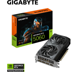 Slika izdelka: Grafična kartica nVidia RTX5060 GigaByte Windforce Max OC - 8GB GDDR7 (GV-N5060WF2MAX OC-8GD)