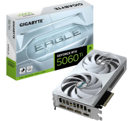 Slika izdelka: Grafična kartica nVidia RTX5060Ti GigaByte Eagle OC Ice Bela - 16GB GDDR7 (GV-N506TEAGLEOC ICE-16GD)