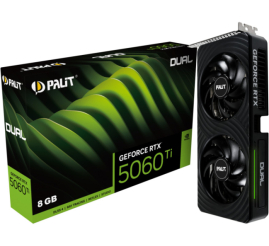 Slika izdelka: Grafična kartica nVidia RTX5060Ti Palit Dual - 8GB GDDR7 (NE7506T019P1-GB2062D)