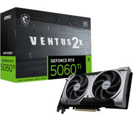 Slika izdelka: Grafična kartica nVidia RTX5060Ti MSI Ventus 2X OC Plus - 16GB GDDR7 (V535-005R)