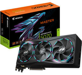 Slika izdelka: Grafična kartica nVidia RTX5070 GigaByte AORUS MASTER - 12GB GDDR7 (GV-N5070AORUS M-12GD)