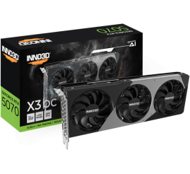 Slika izdelka: Grafična kartica nVidia RTX5070 Inno3D X3 OC - 12GB GDDR7 (N50703-12D7X-195064L)