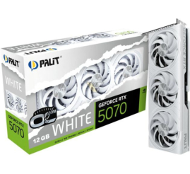 Slika izdelka: Grafična kartica nVidia RTX5070 Palit OC Bela - 12GB GDDR7 (NE75070U19K9-GB2050W)